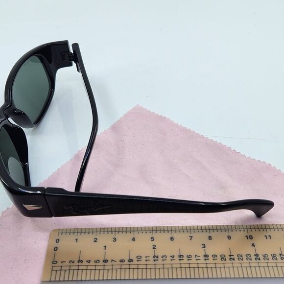 Vintage 80s Ray Ban B&L PSAS BLACK Outsider Sport Wayfarer Sunglasses Wrap - Picture 12 of 16